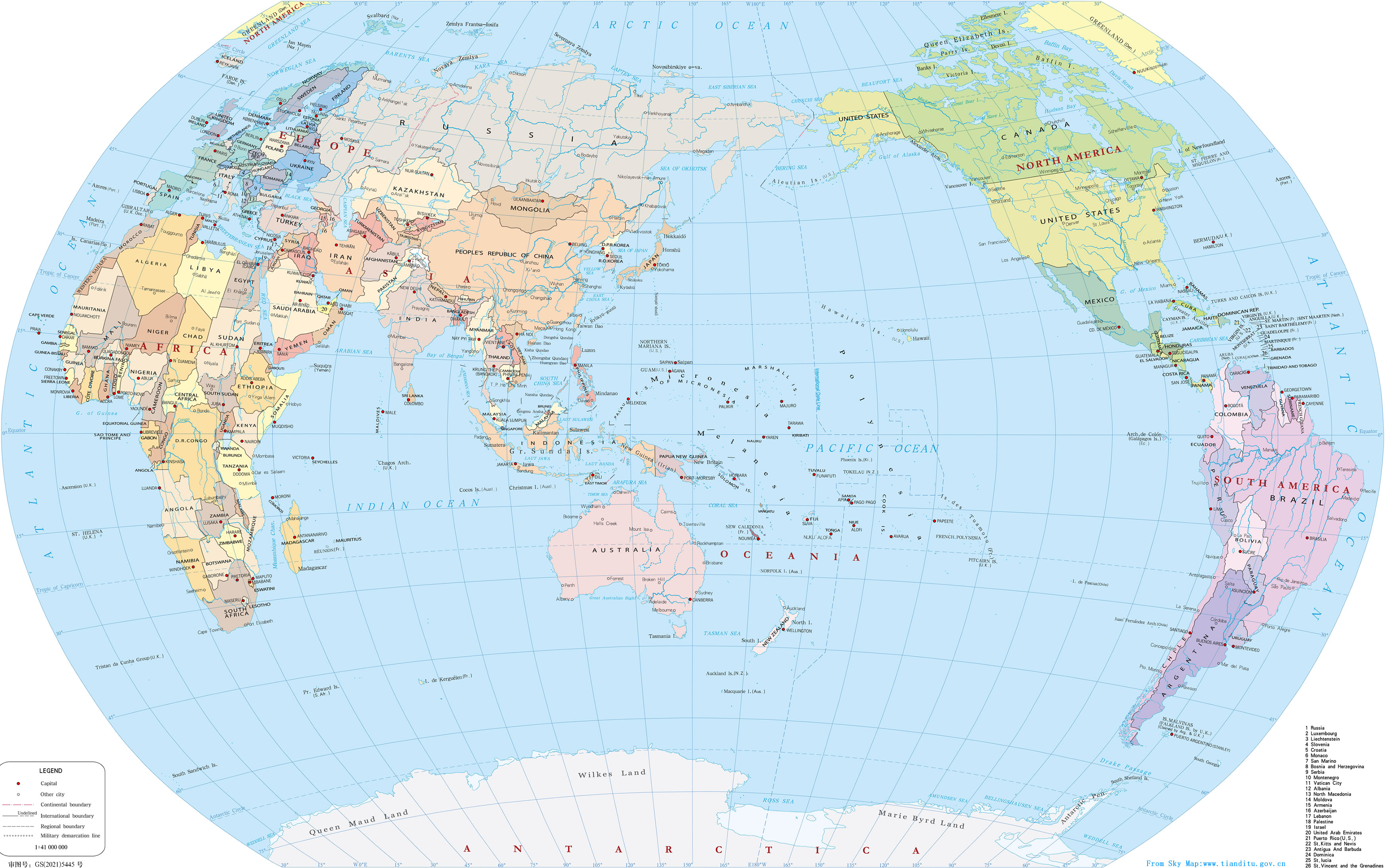 World Map HD Image
